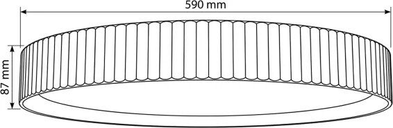Brilagi-LED Fényerőszabályozható mennyezeti lámpa LUCIA LED/60W/230V Ø 59 cm piros + távirányító