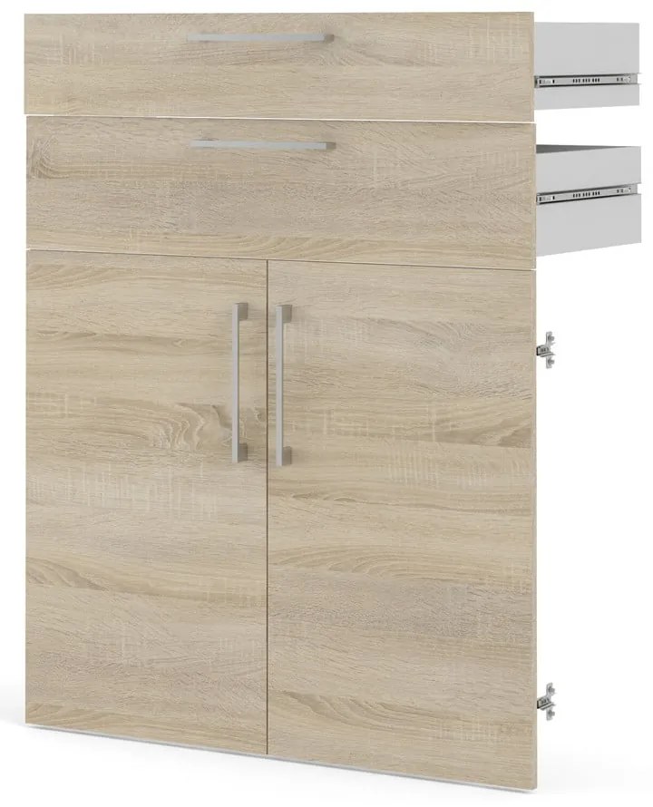 Natúr színű moduláris polcrendszer elem tölgyfa dekorral 84x105 cm Prima – Tvilum