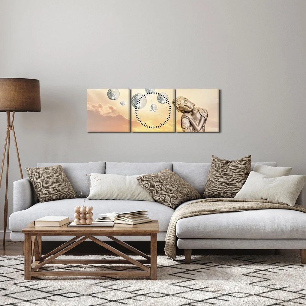 Kép - Meditációs idő (órával) (90x30 cm)