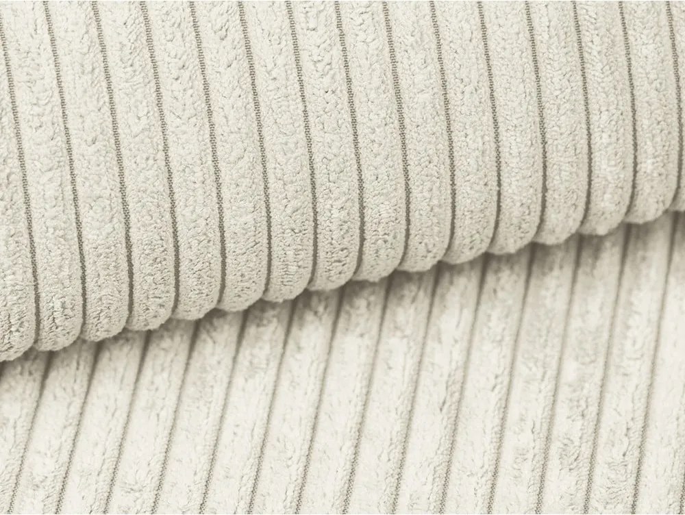 Bézs kordbársony kinyitható kanapé 195 cm Nona – Makamii