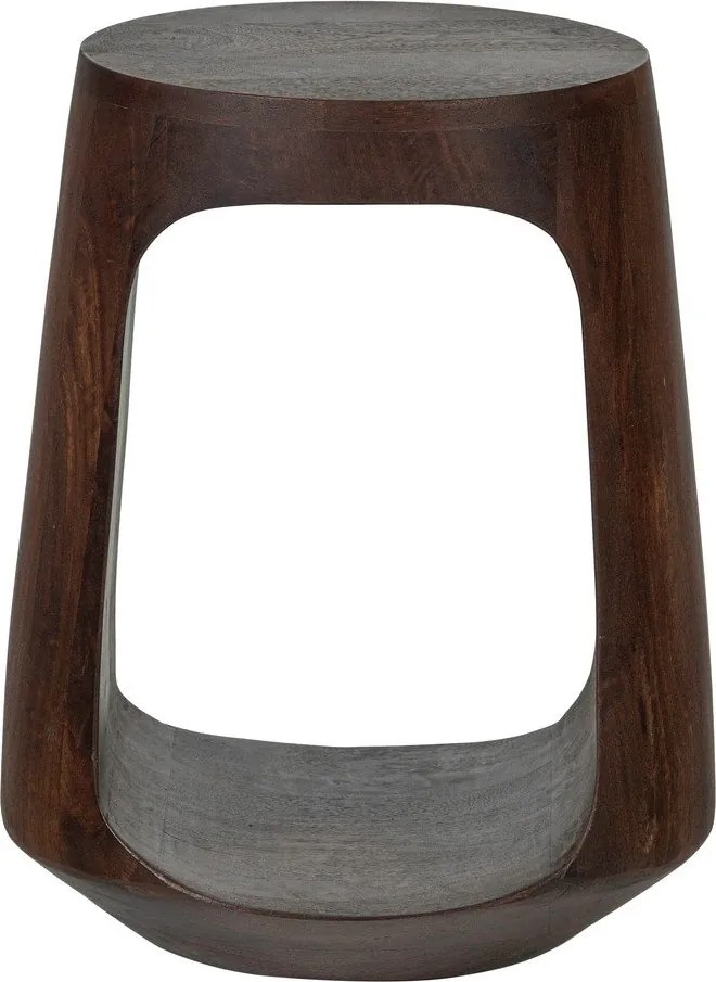 Mangófa kerek tárolóasztal ø 33 cm Bayo – WOOOD