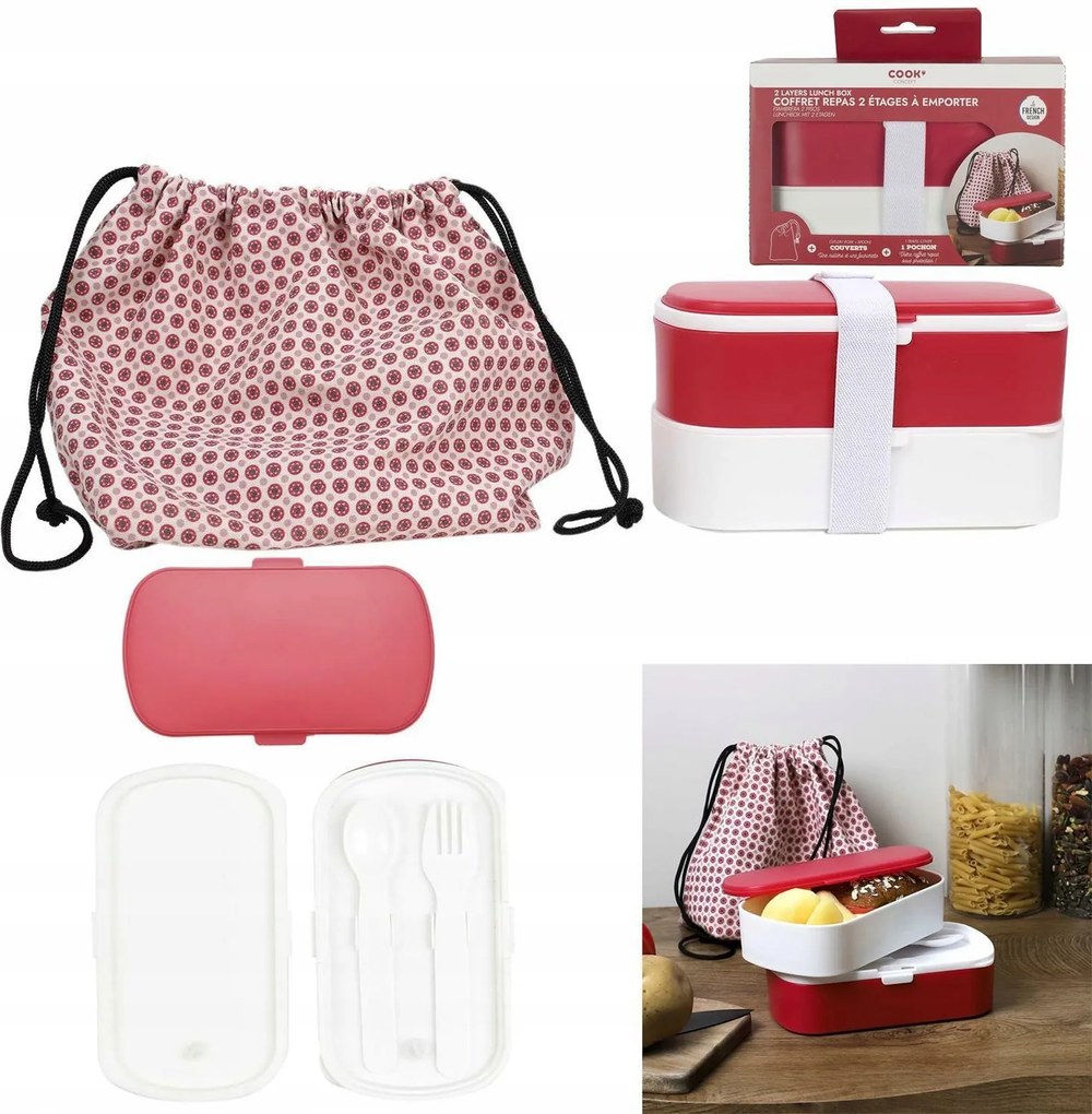 3 részes Uzsonnás Szett zsák és uzsonnás doboz