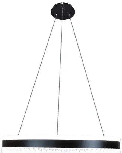 LED dimmelhető függeszték kábellel LED/80W/230V 3000-6500K fekete + DO