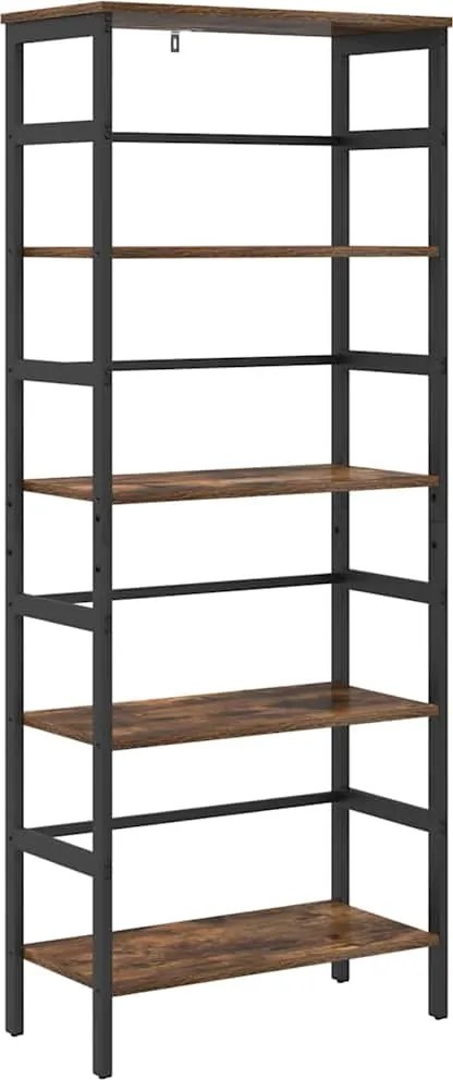 vidaXL Könyvespolc Füstölt tölgy 60 x 29,5 x 149 cm Faanyag