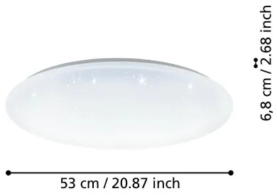 Eglo 900002 - LED Dimmelhető mennyezeti lámpa TOTARI-Z LED/44,8W/230V 2700-6500K
