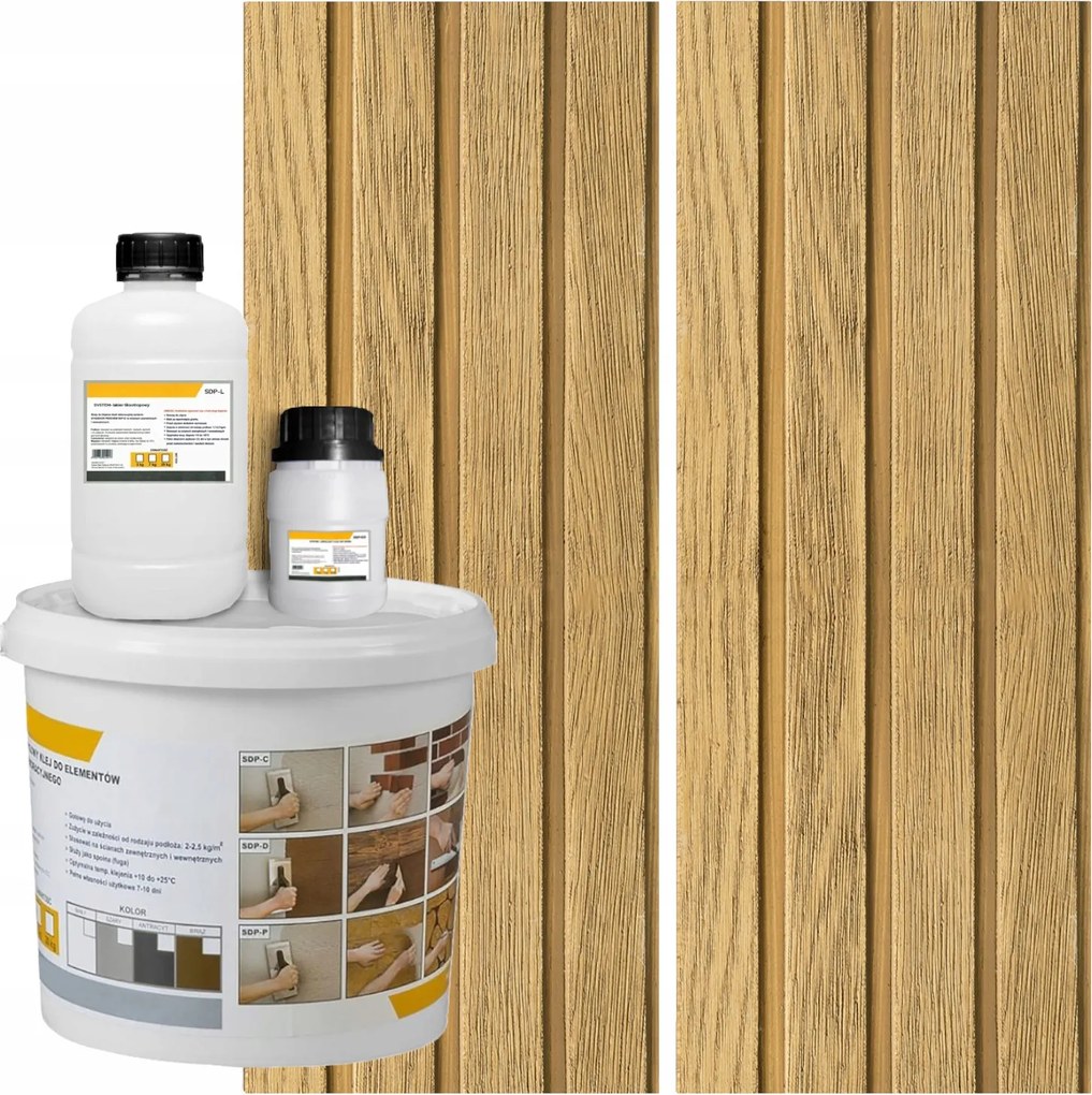 Lamellás Homlokzati Falpanelek 3D Fautánzat Szett 25m²