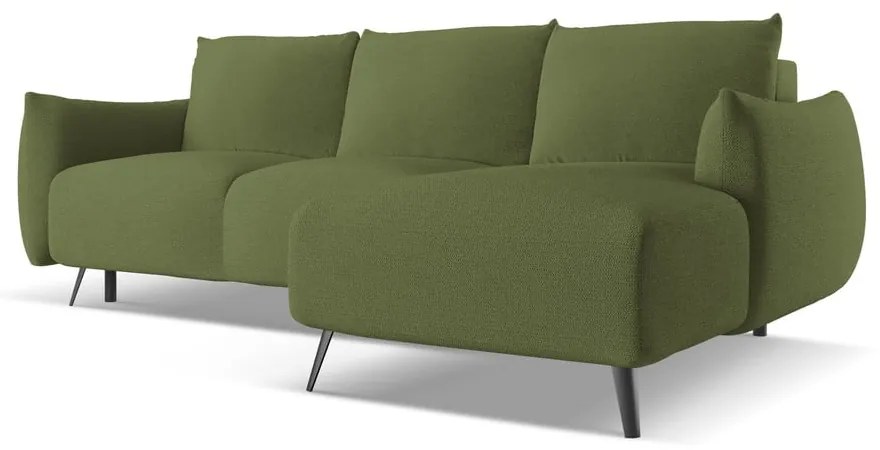 Zöld sarokkanapé (jobb oldali) Malie – Makamii