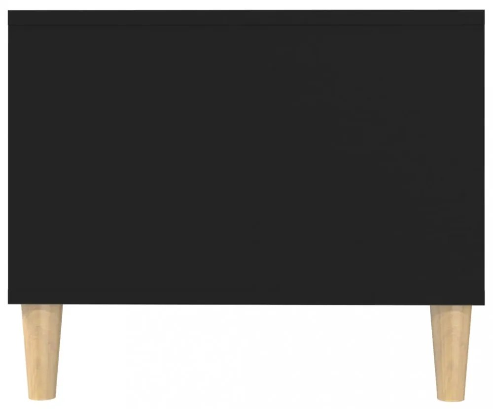 fekete szerelt fa dohányzóasztal 102 x 50 x 40 cm