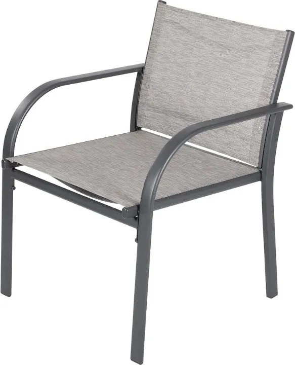 Kerti LOUNGE szett székekkel, paddal és asztallal, szürke