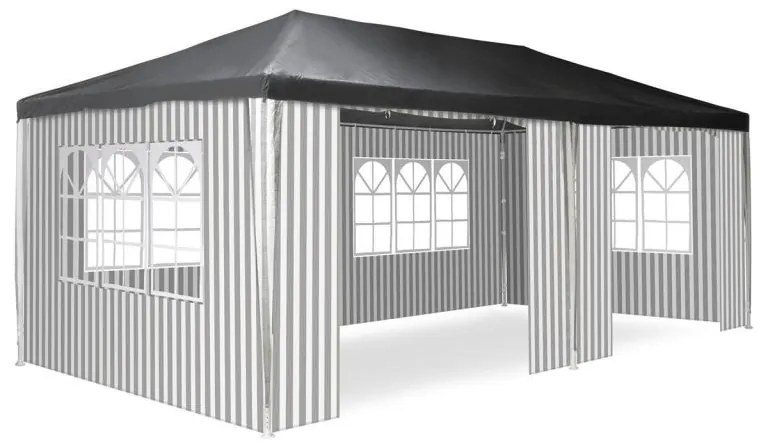 Kerti sátor cipzáras rendszerrel és oldalfalakkal 3 x 6 cm