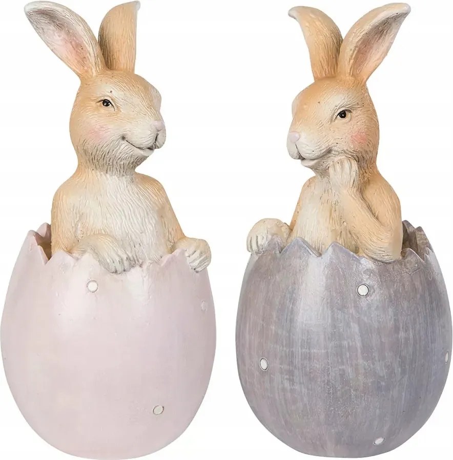 Nyuszi Húsvéti Tojás Figura 2 db húsvéti nyuszi ajándék dekoráció