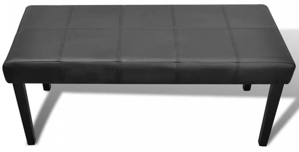 Fekete Kiváló Minőségű Műbőr Tároló láda / Pad