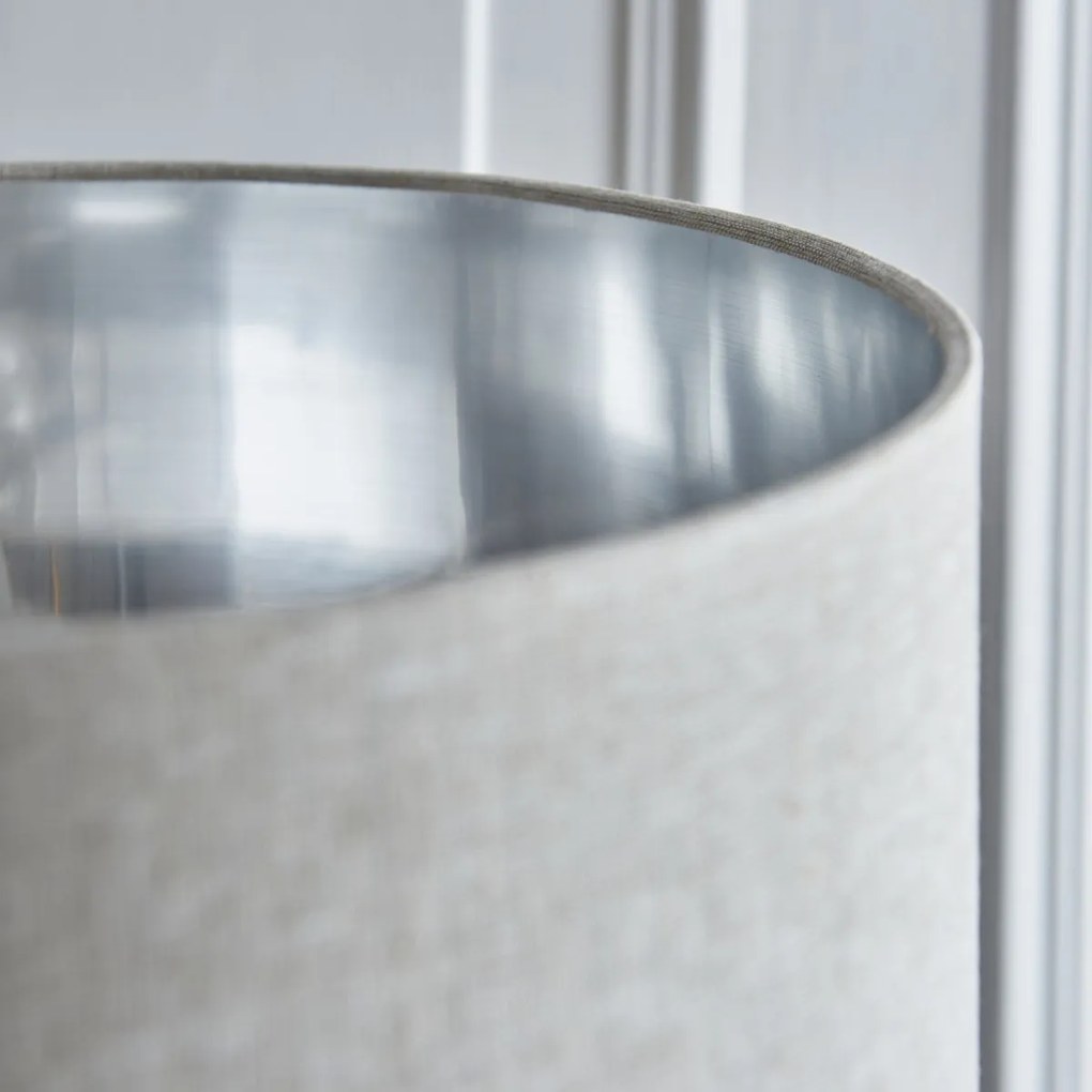 Endon modern állólámpa highclere króm természetes vászon end112232