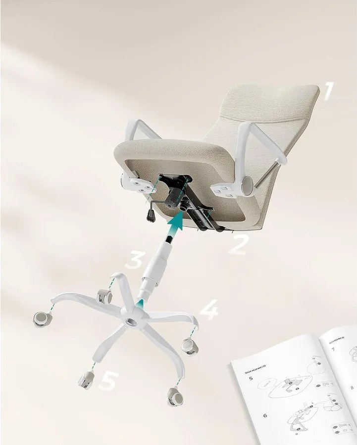 irodai szék, ergonomikus szék cappuccino bézs színben