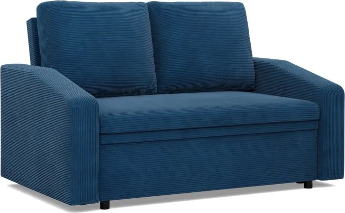 Zeus kanapé, kordbársony, hab töltet, döntött kartámasz, kék