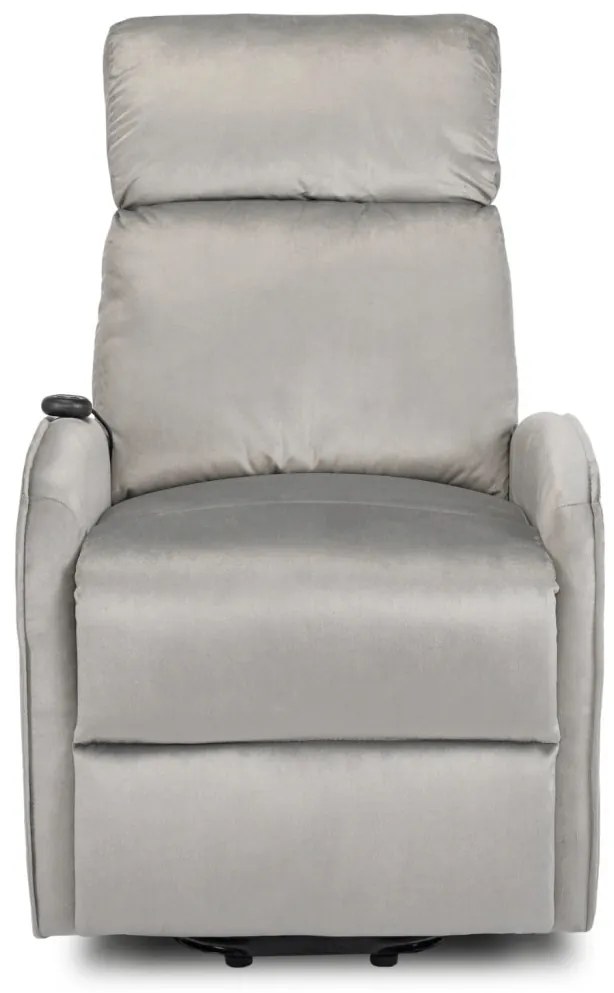 Elektromosan Vezérelhető TV és Relaxfotel Szürke Színben. Felállást Segítő Funkcióval. COLTON