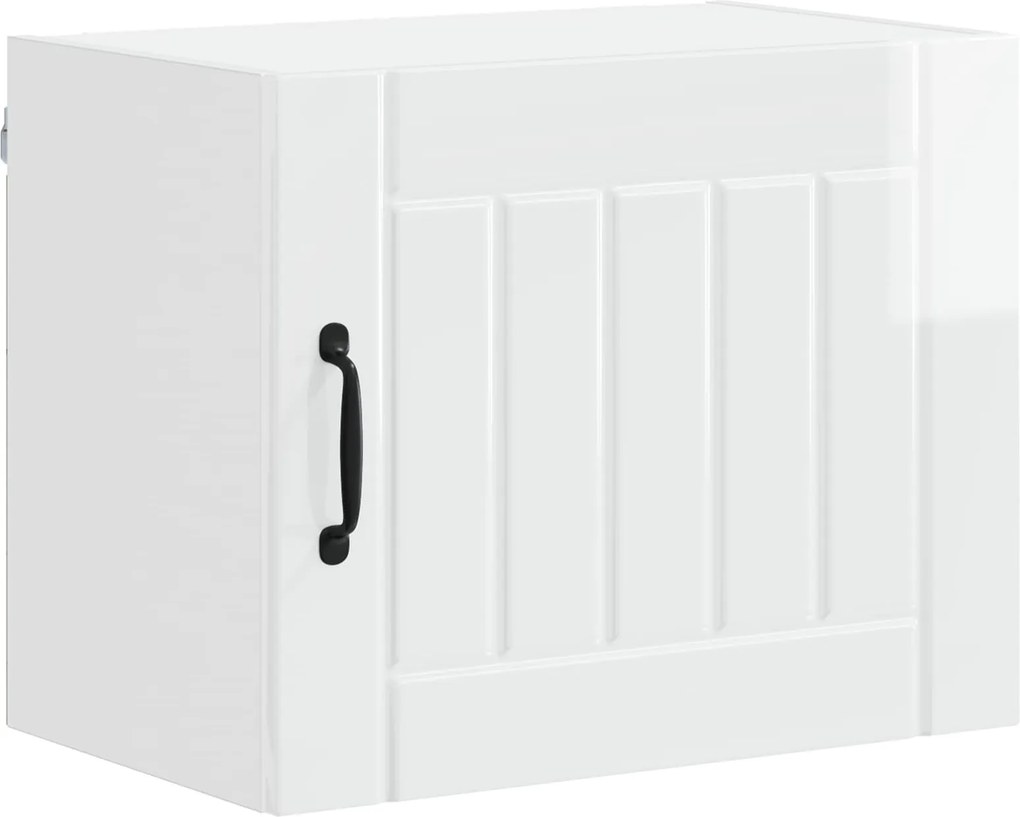 vidaXL Konyhaszekrény Magas Fényű Fehér 50 x 31 x 40 cm Faanyag
