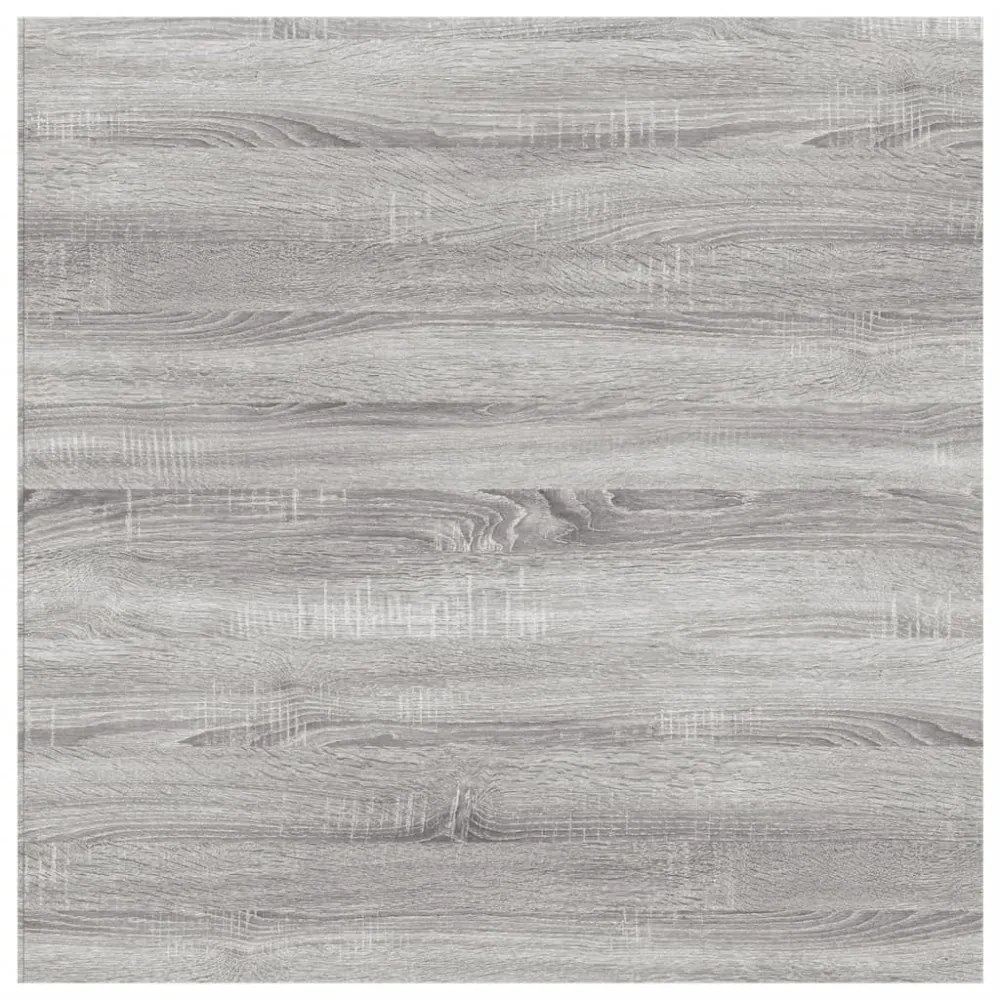 4 db szürke sonoma színű szerelt fa fali polc 40 x 40 x 1,5 cm
