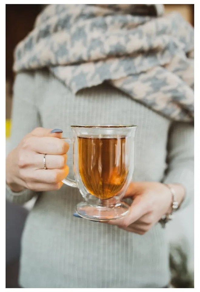 Üveg duplafalú bögre szett lattéhoz 2 db-os 250 ml Amo – Vialli Design