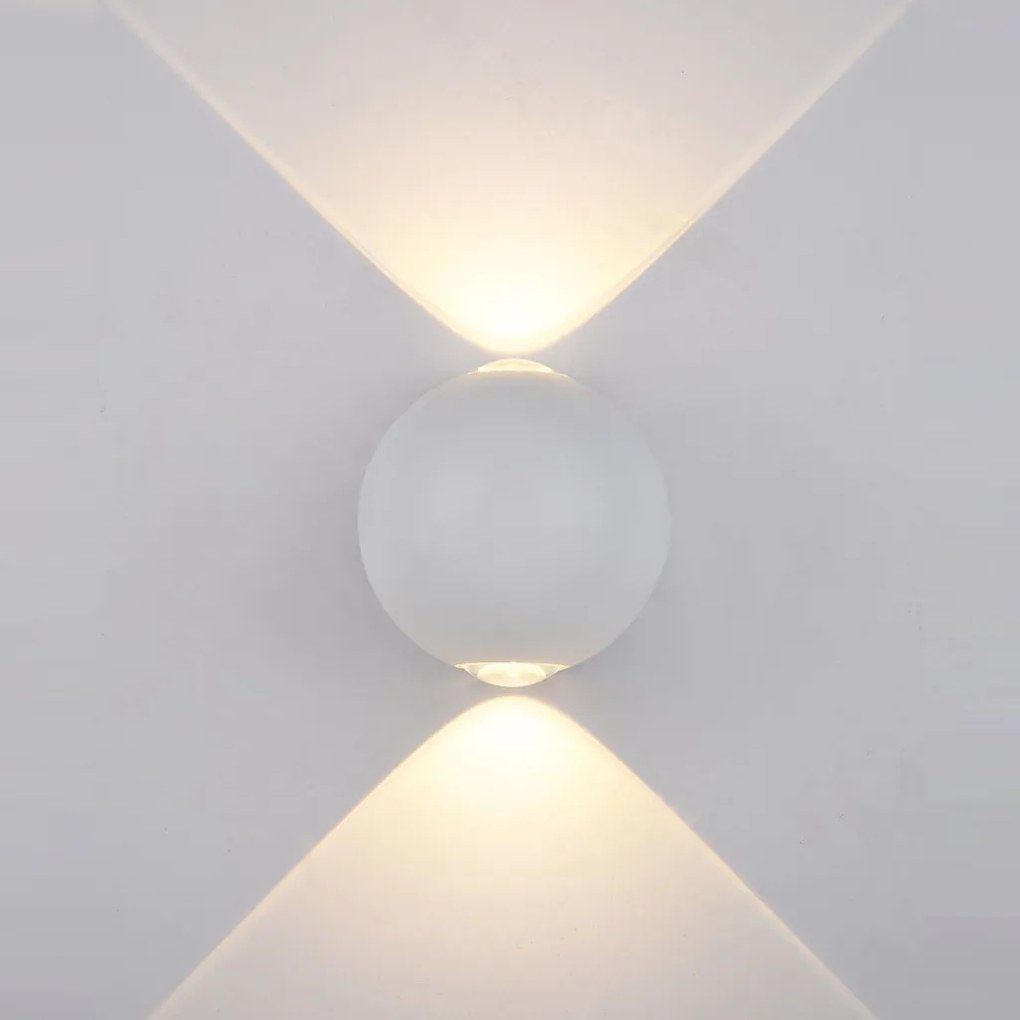 ITALUX PL-308W CARSOLI Modern Kültéri Fali Lámpa Fehér LED IP54