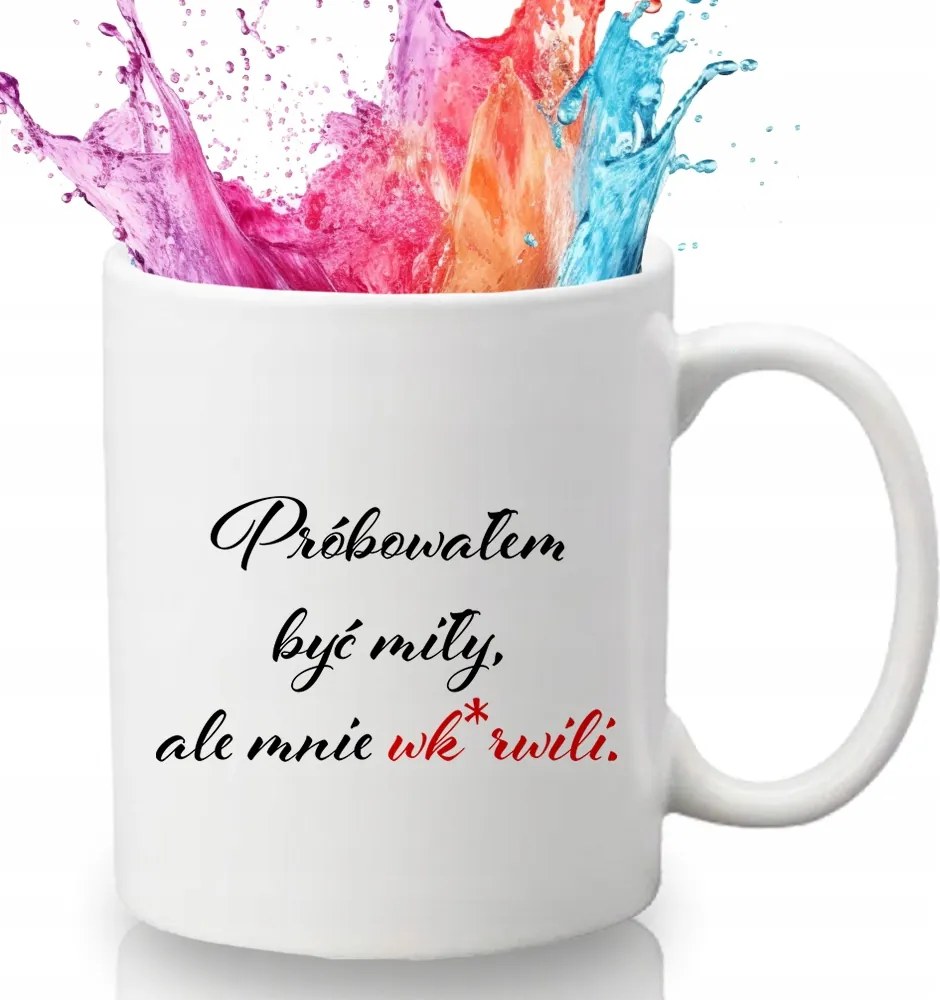 Bögre Fehér 330 ml Kerámia Ajándék Humor Vicces Minta Wk*rwili Engem