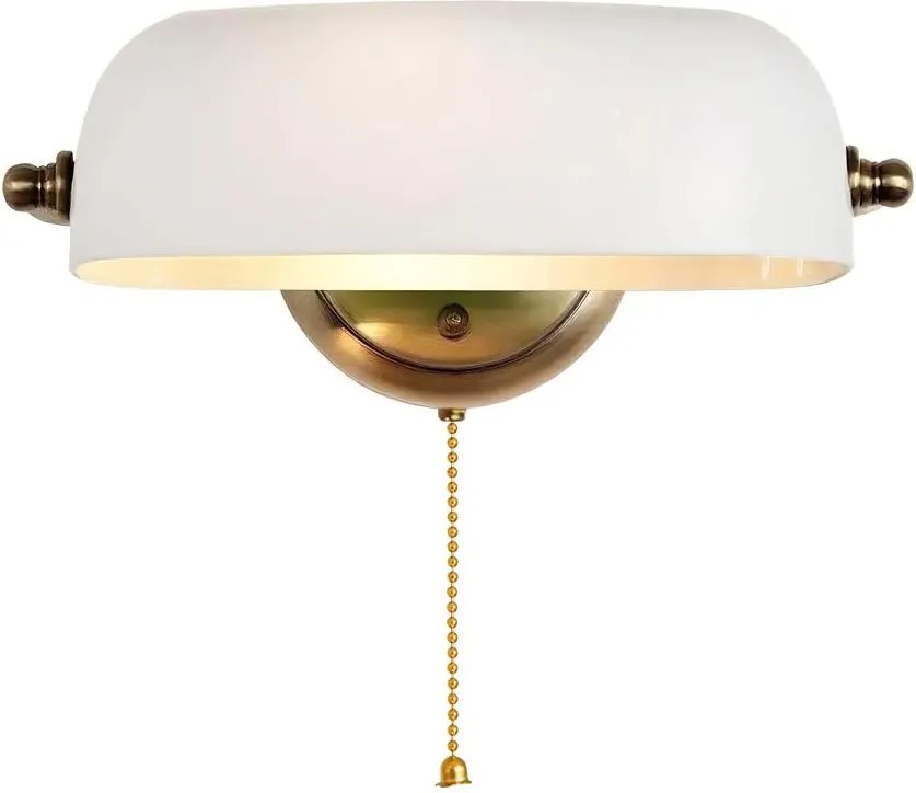 Brilagi - BANK OFFICE fali lámpa 1xE27/60W/230V sárgaréz/fehér