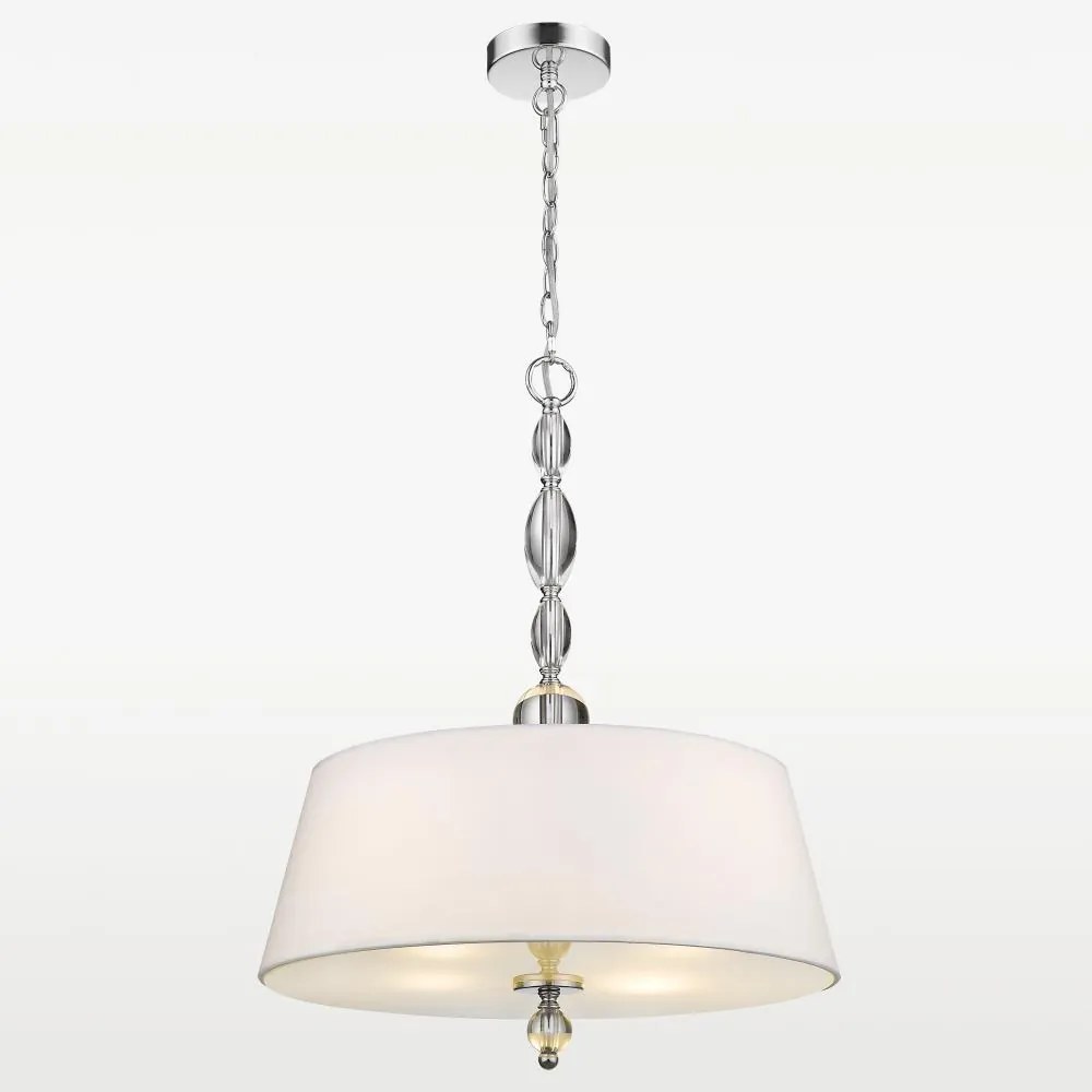 Cosmolight modern függeszték cancun fehér króm cosp04981ch-wh