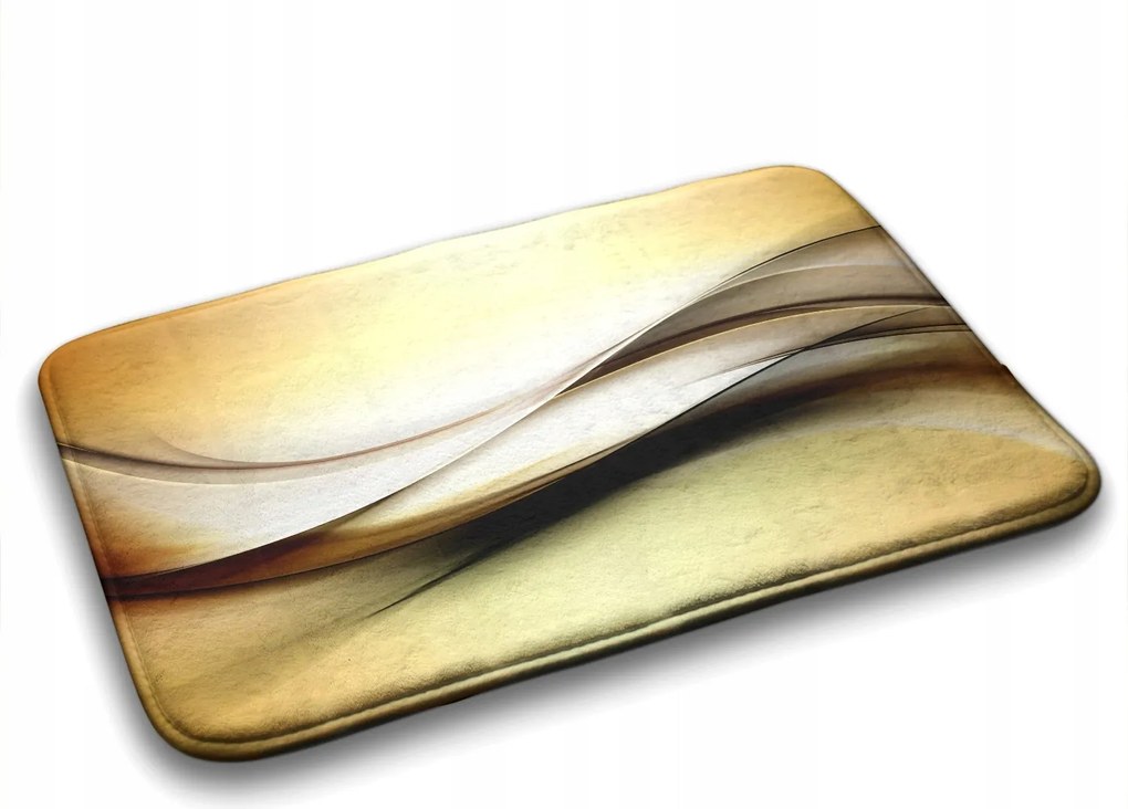 Divatos fürdőszobaszőnyeg Arany absztrakt 90x60 cm