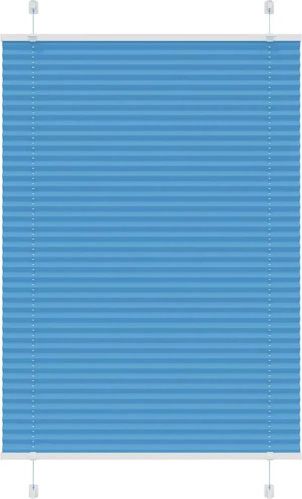 vidaXL pliszírozott redőny kék 90x100 cm szövetszélesség 89,4 cm