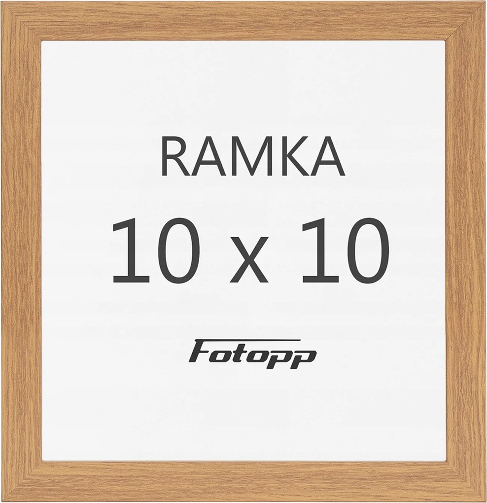 Négyzet alakú képkeret Barna 10x10 négyzet