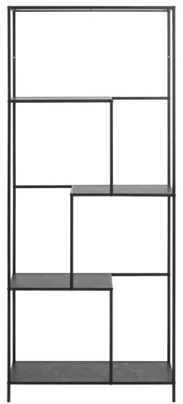 ALMA könyvtárszekrény antracit színben