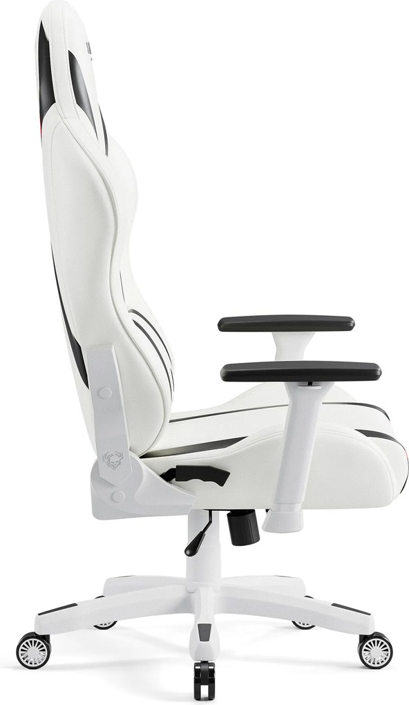 Gamer szék műbőr Normal Size, fehér-fekete: Diablo X-Horn 2.0
