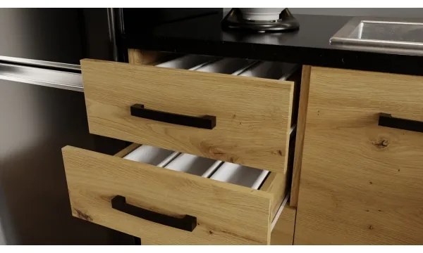 Konyhabútor ROSALIA 240 cm craft tölgy