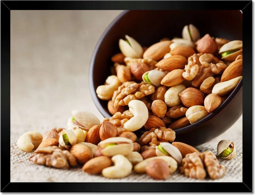 Poszterek keretben 40x30 Szárított dió tál