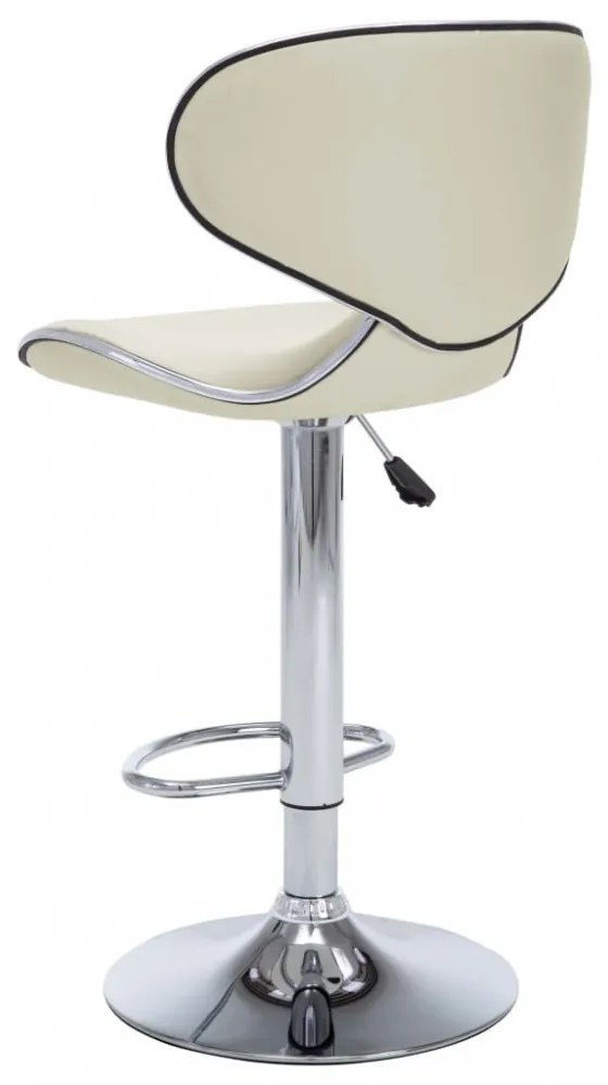 323647 Bar Stools 2 pcs Cream Faux Leather