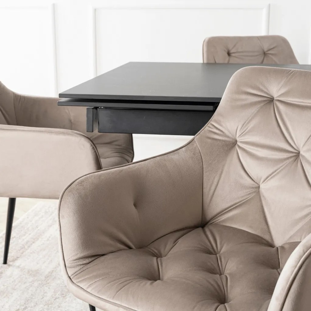 Bézs Bársony Étkezőszék. MODESTO