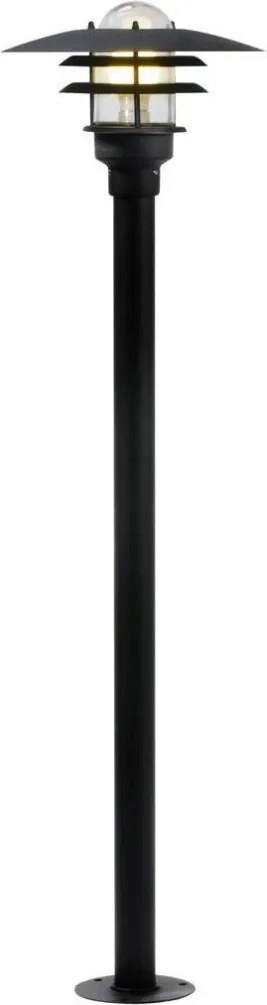 NORLDUX 71428003 LONSTRUP Modern Kültéri Állólámpa Fekete E27 IP44