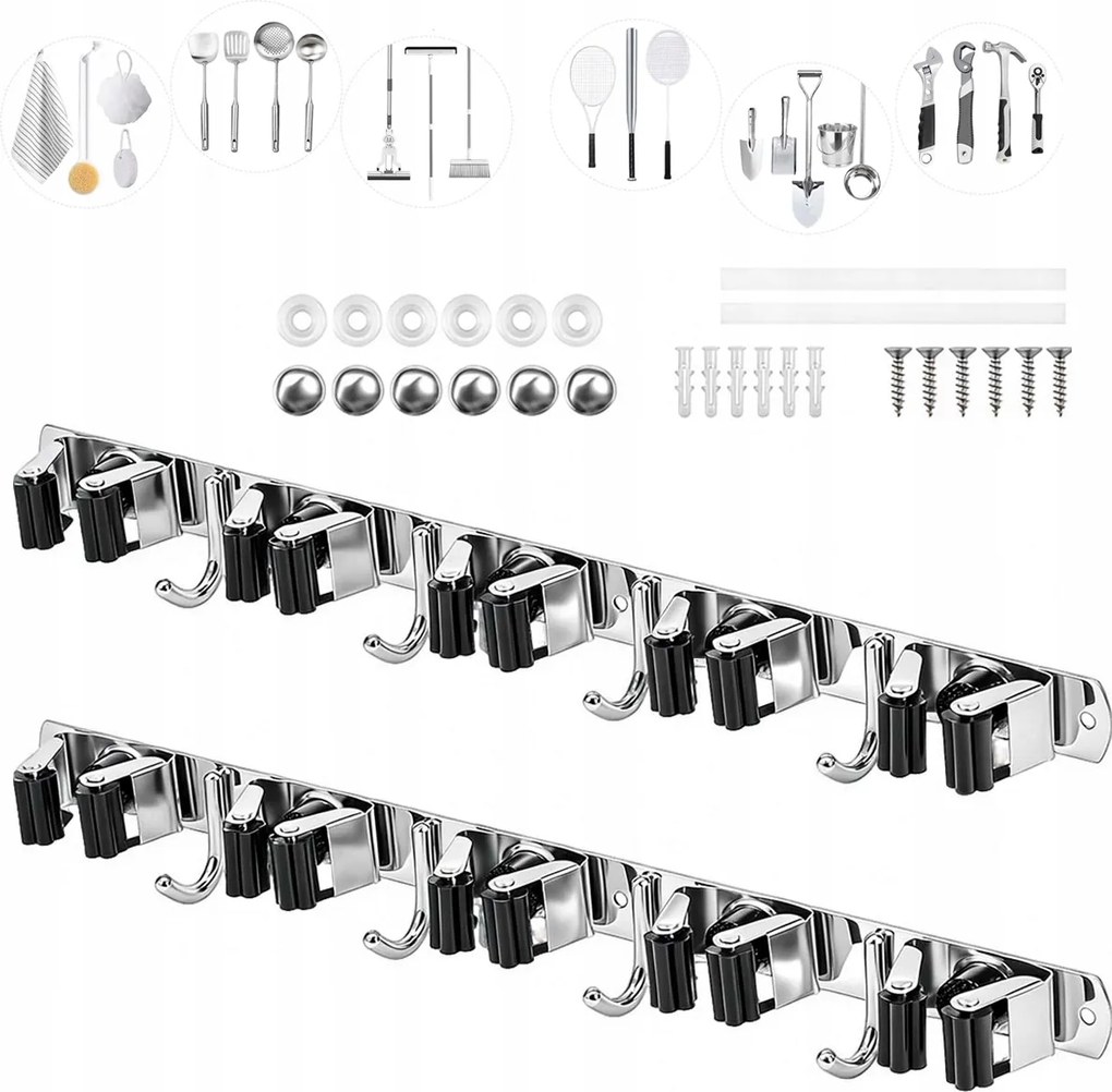 Fali Akasztó Szerszám Seprű Felmosó Gereblye