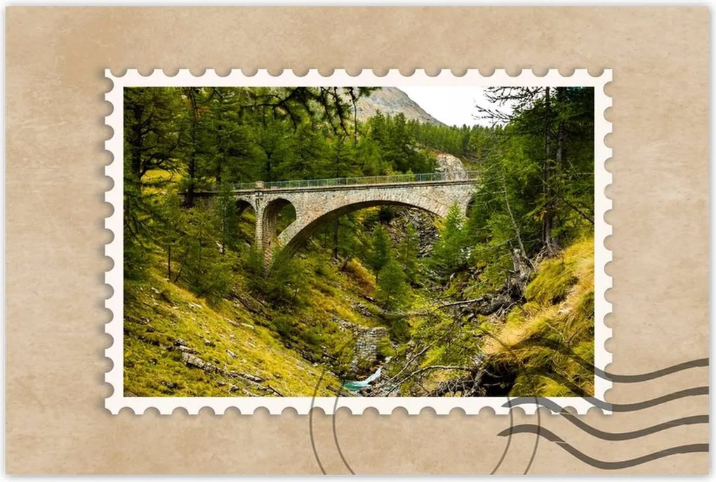 Poszterek 120x80 Híd Tájkép