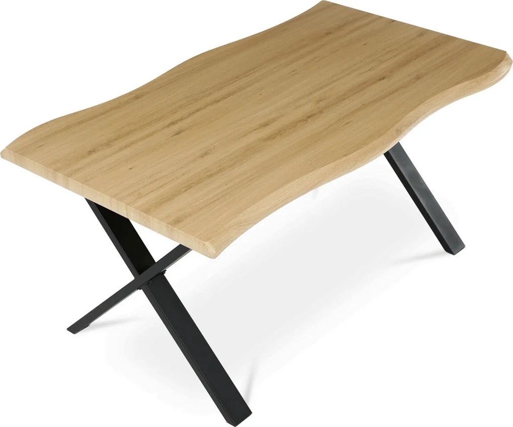 Étkezőasztal 160x90 cm MDF vad tölgy