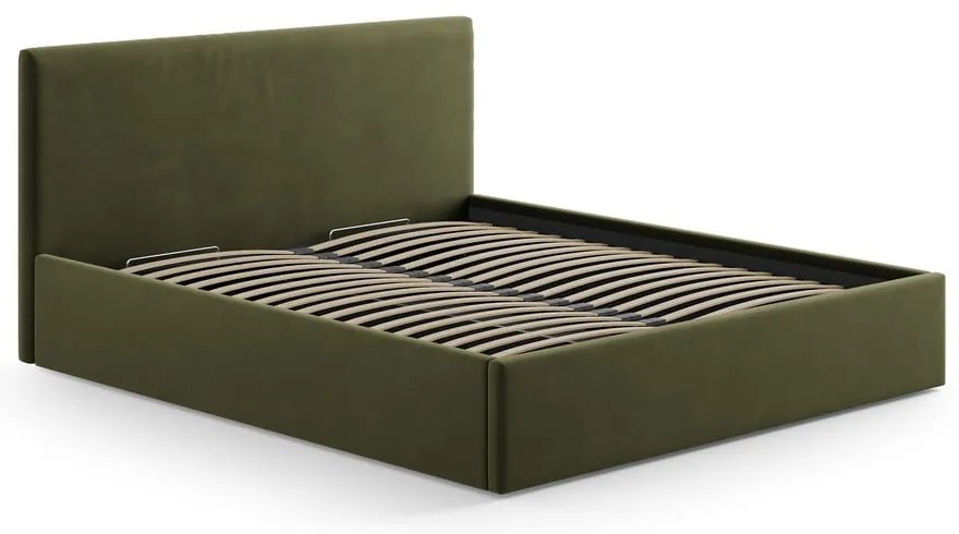 Zöld kárpitozott ágytámla 150,5x100 cm Remo – Micadoni