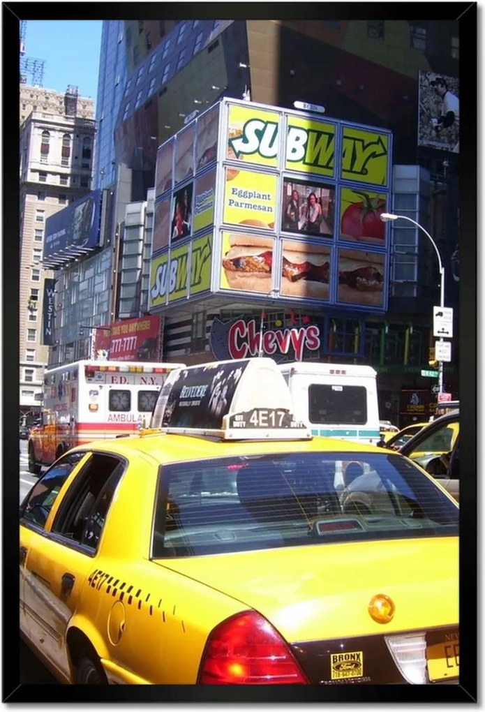 Poszterek keretben 40x60 Taxi New York
