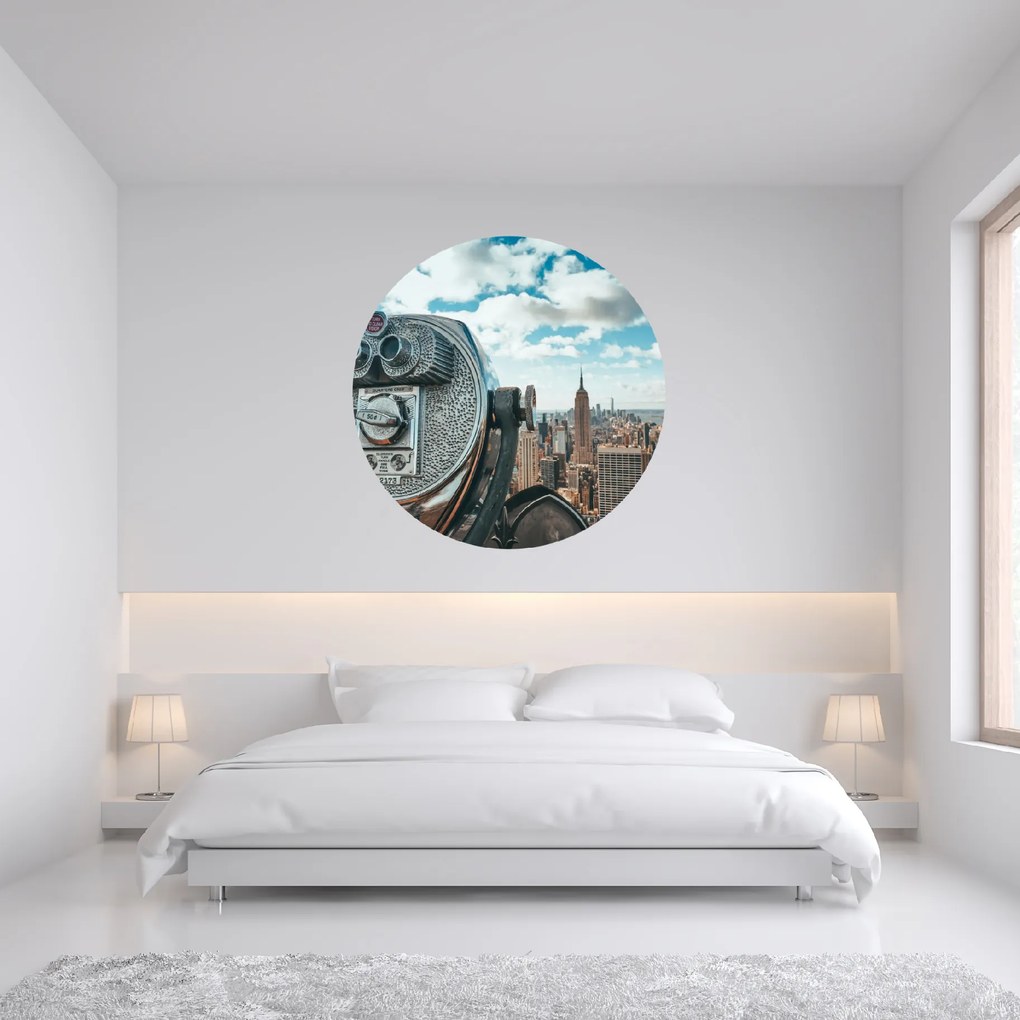 PIPPER. Textil kör alakú falmatrica "New York 2" Méret: 120cm