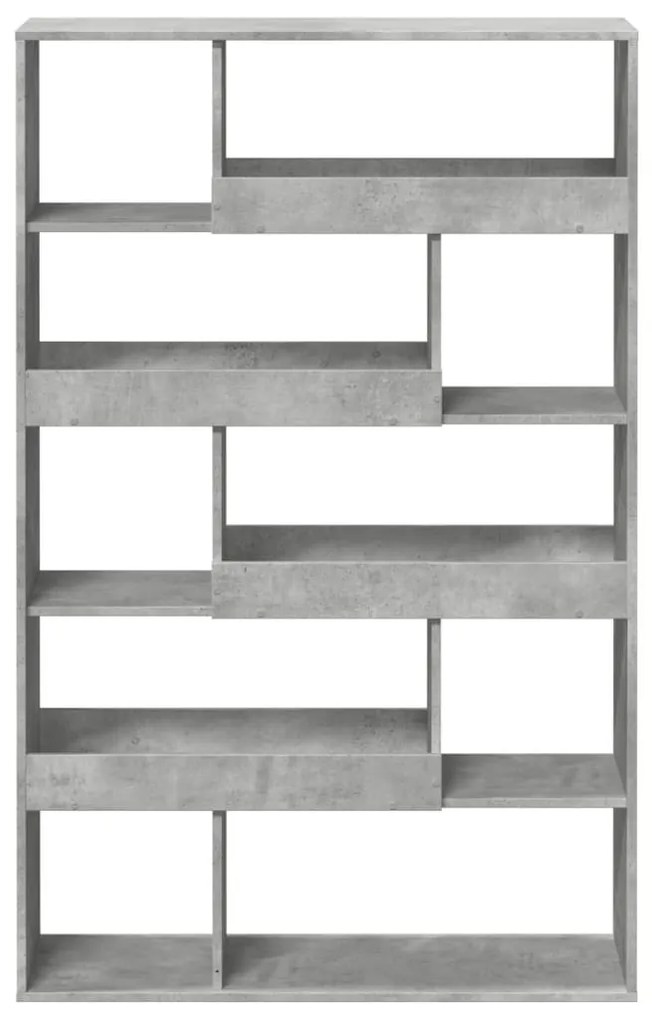 betonszürke szerelt fa térelválasztó 100 x 33 x 156,5 cm