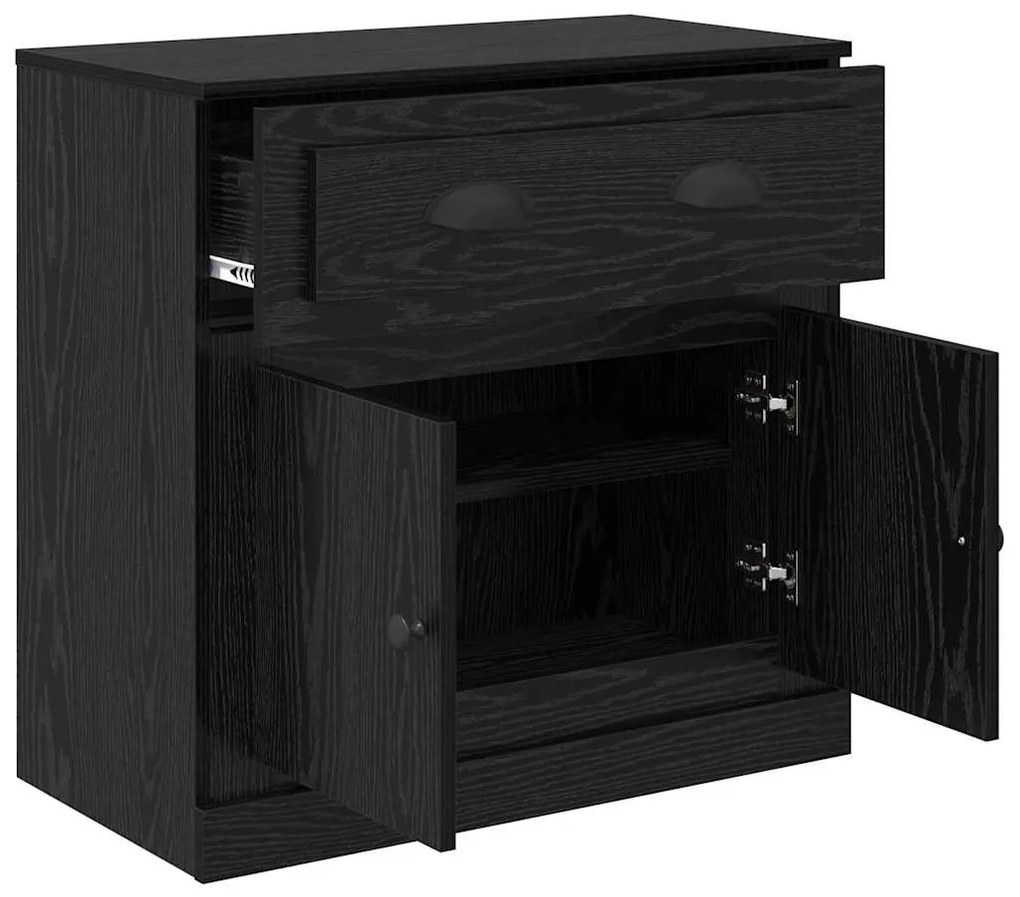 Magasfiú fiókkal Fekete tölgy 70 x 35,5 x 67,5 cm Faanyag