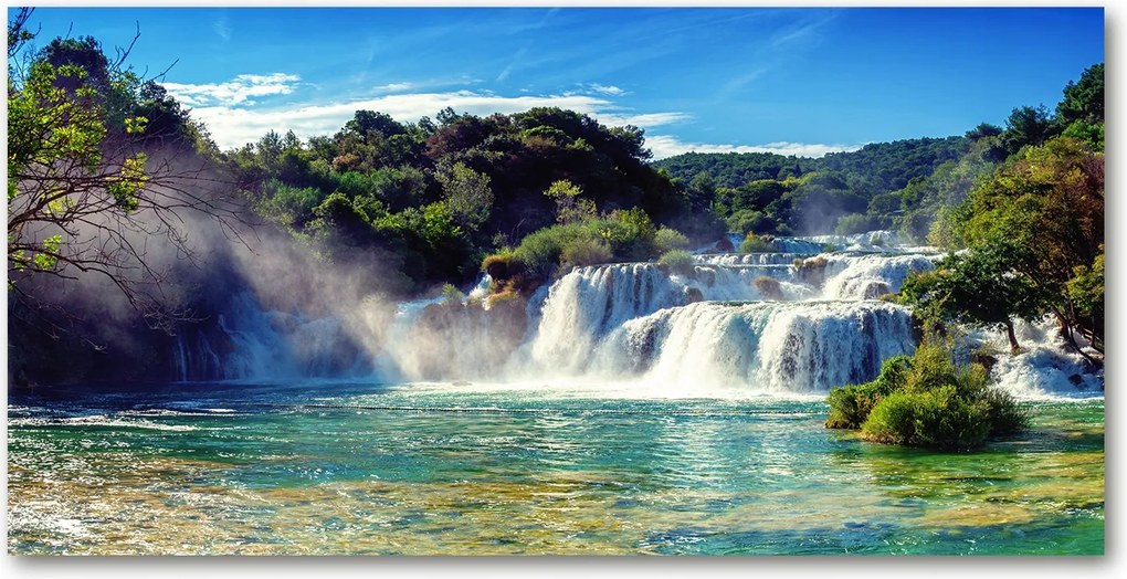 Fotó kép edzett üveg Krka vízesések 140x70