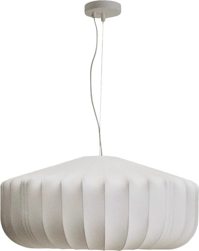Fehér mennyezeti lámpa textil búrával ø 76 cm Somar – Kave Home