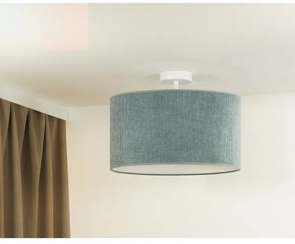 Duolla - Felületre szerelhető csillár CORDUROY 1xE27/15W/230V átm. 40 cm világoskék