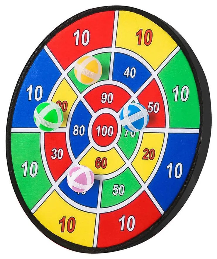 Játék darts tábla öntapadós labdákkal