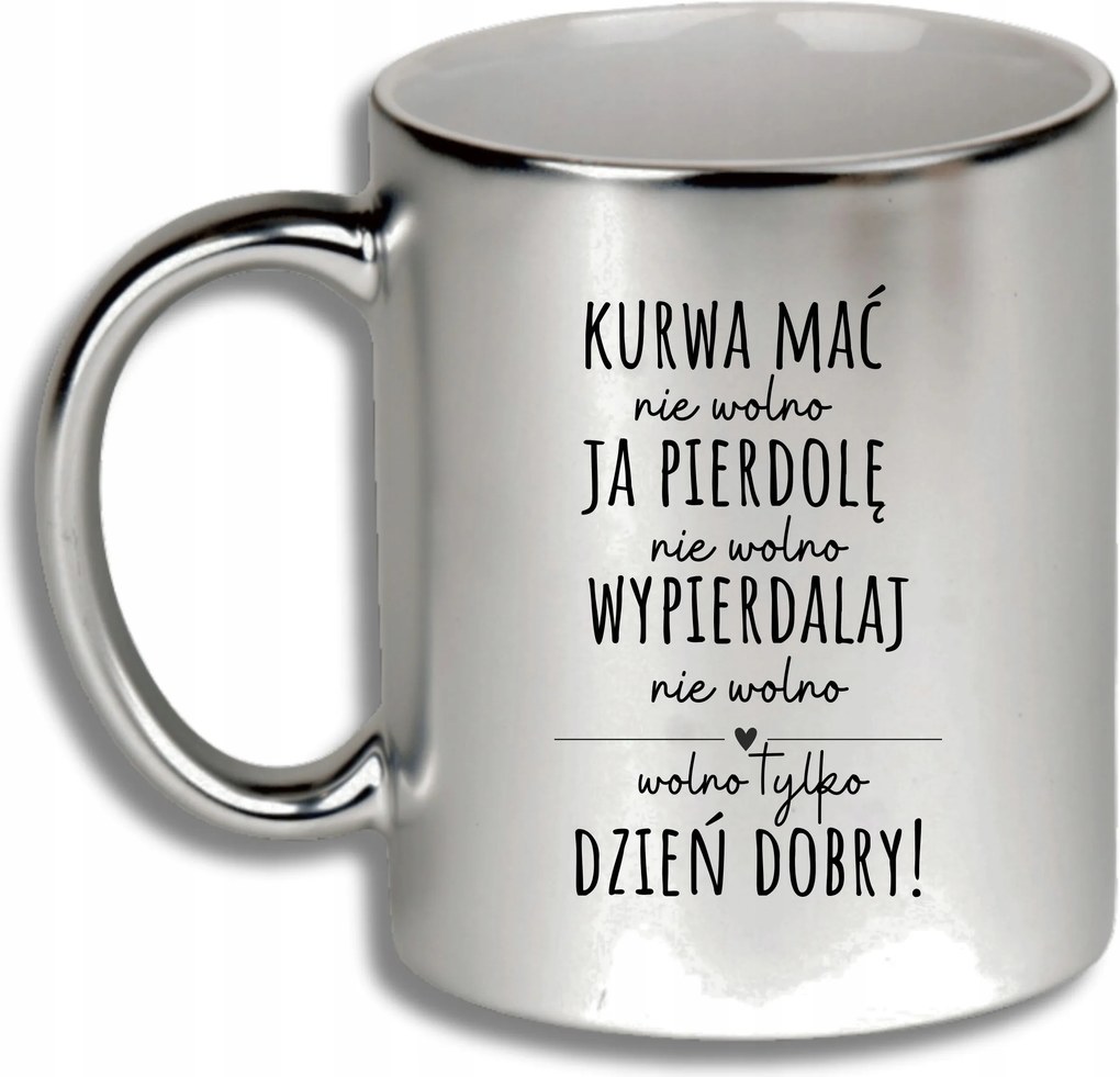 Ezüst Bögre Ajándék Különböző Alkalmak Csak Jó Reggelt